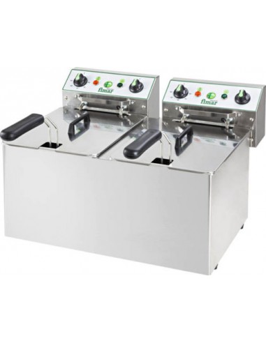 Friggitrice elettrica 8+8 litri Fimar