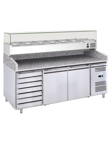Banco pizza refrigerato ventilato...