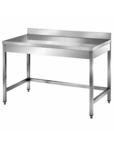 Tavolo acciaio cm 200x80x85H