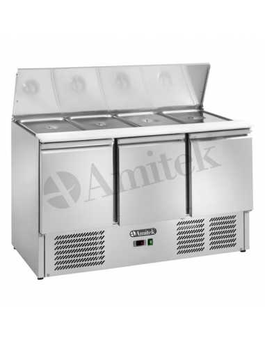 Saladette refrigerata tre porte Amitek