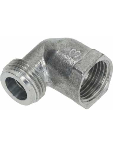 Raccordo a gomito alluminio 1/2" M/F