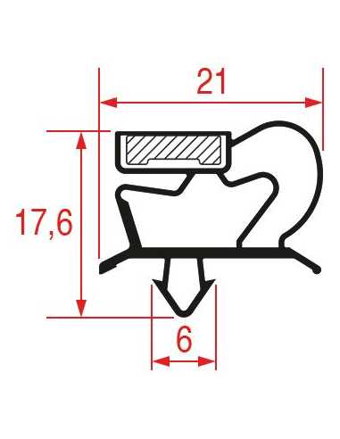 Guarnizione frigorifero ad incastro...