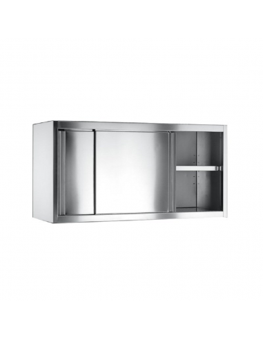 Pensile in acciaio con ante...